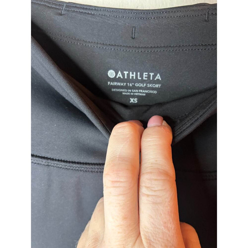Athleta Fairway Golf Skirt 18” Black Skort Size XS 00-2 - Picture 4 of 5